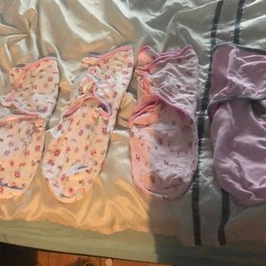 4 Sleep sacks/ swaddles